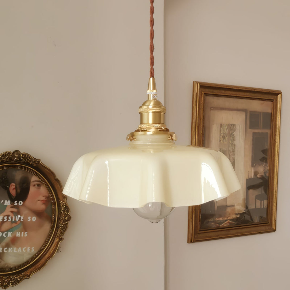 Mint Green French Pendant Lamp