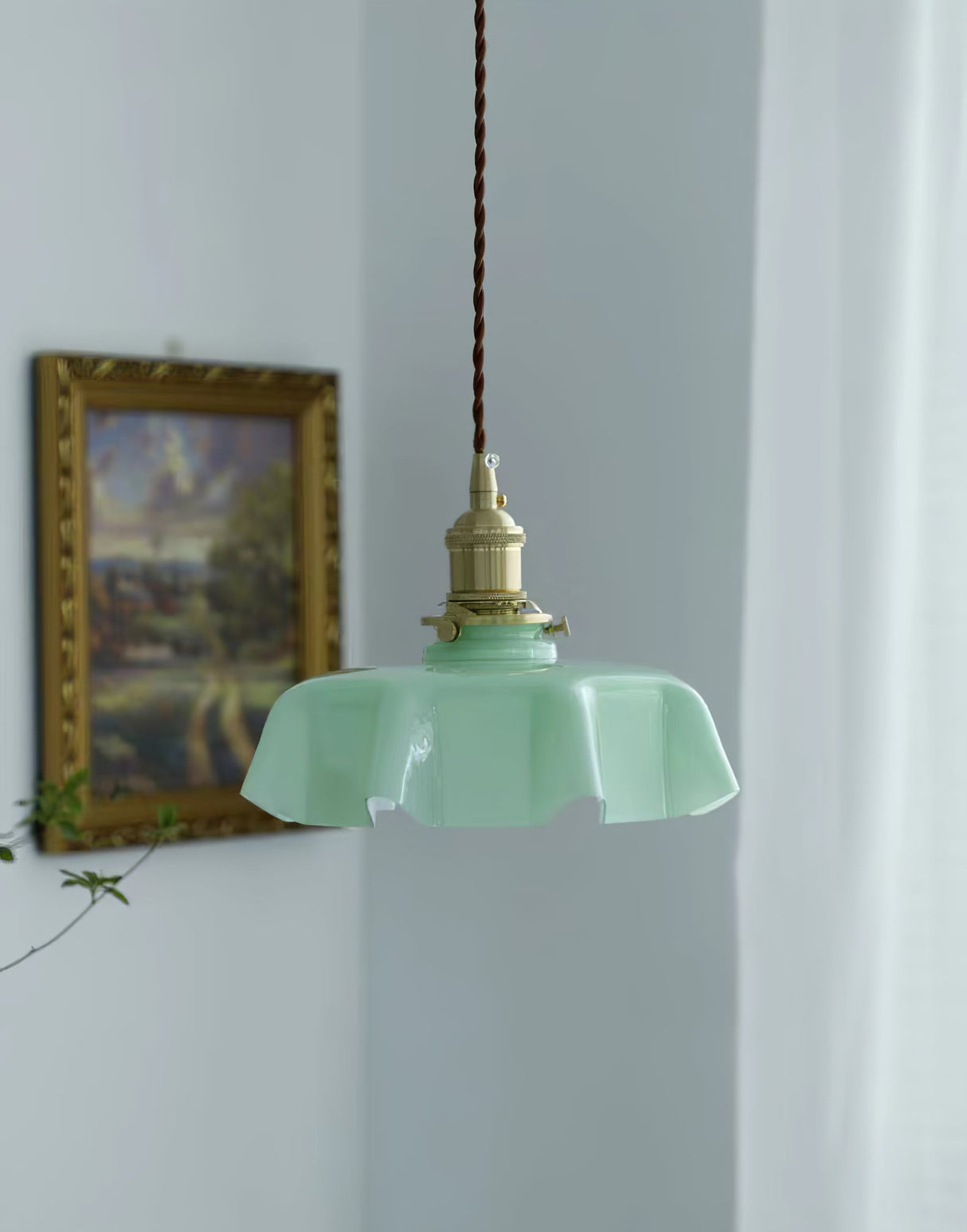Mint Green French Pendant Lamp