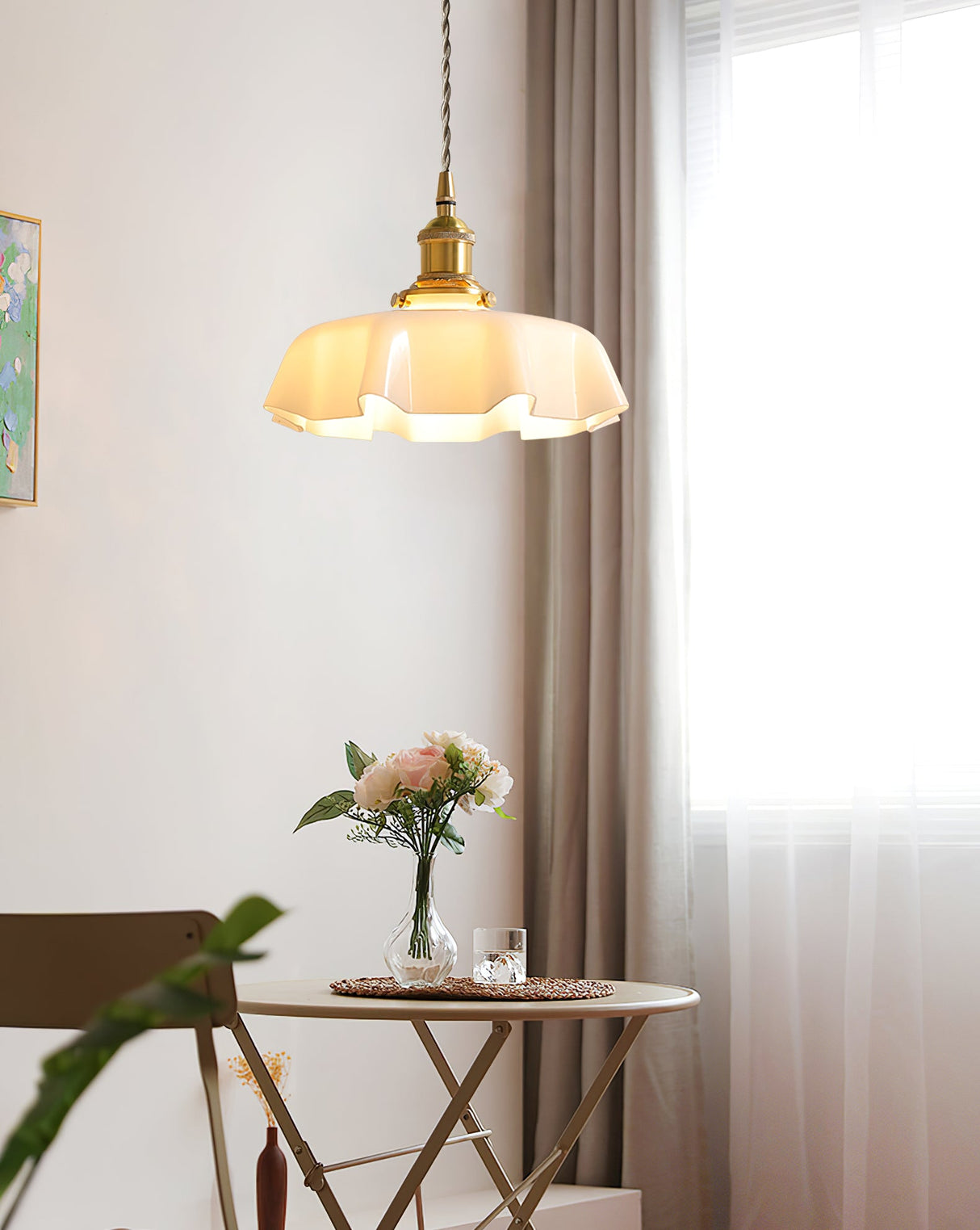 Mint Green French Pendant Lamp