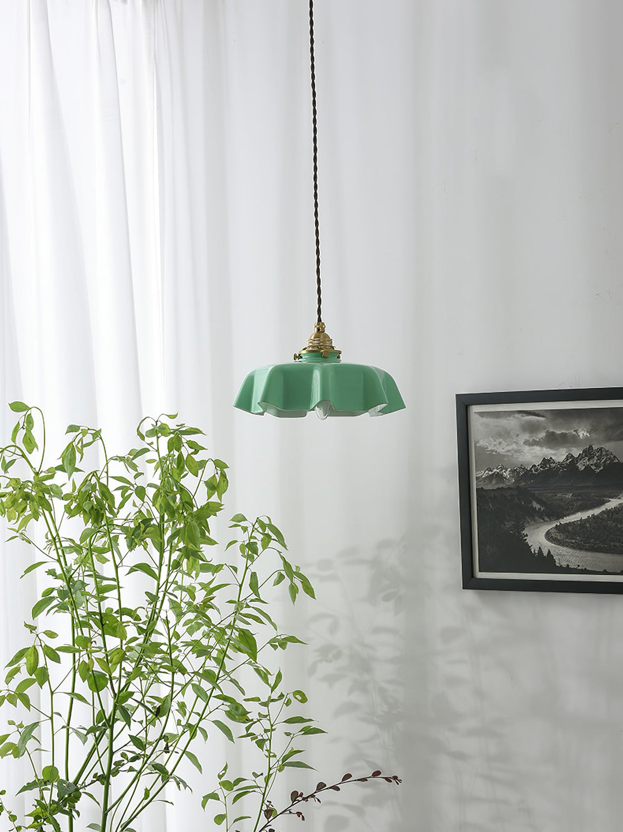 Mint Green French Pendant Lamp