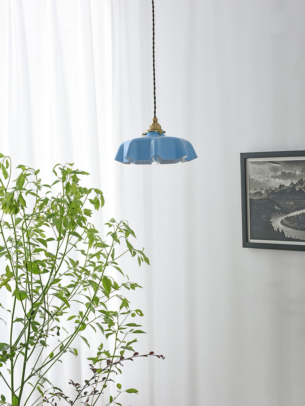 Mint Green French Pendant Lamp