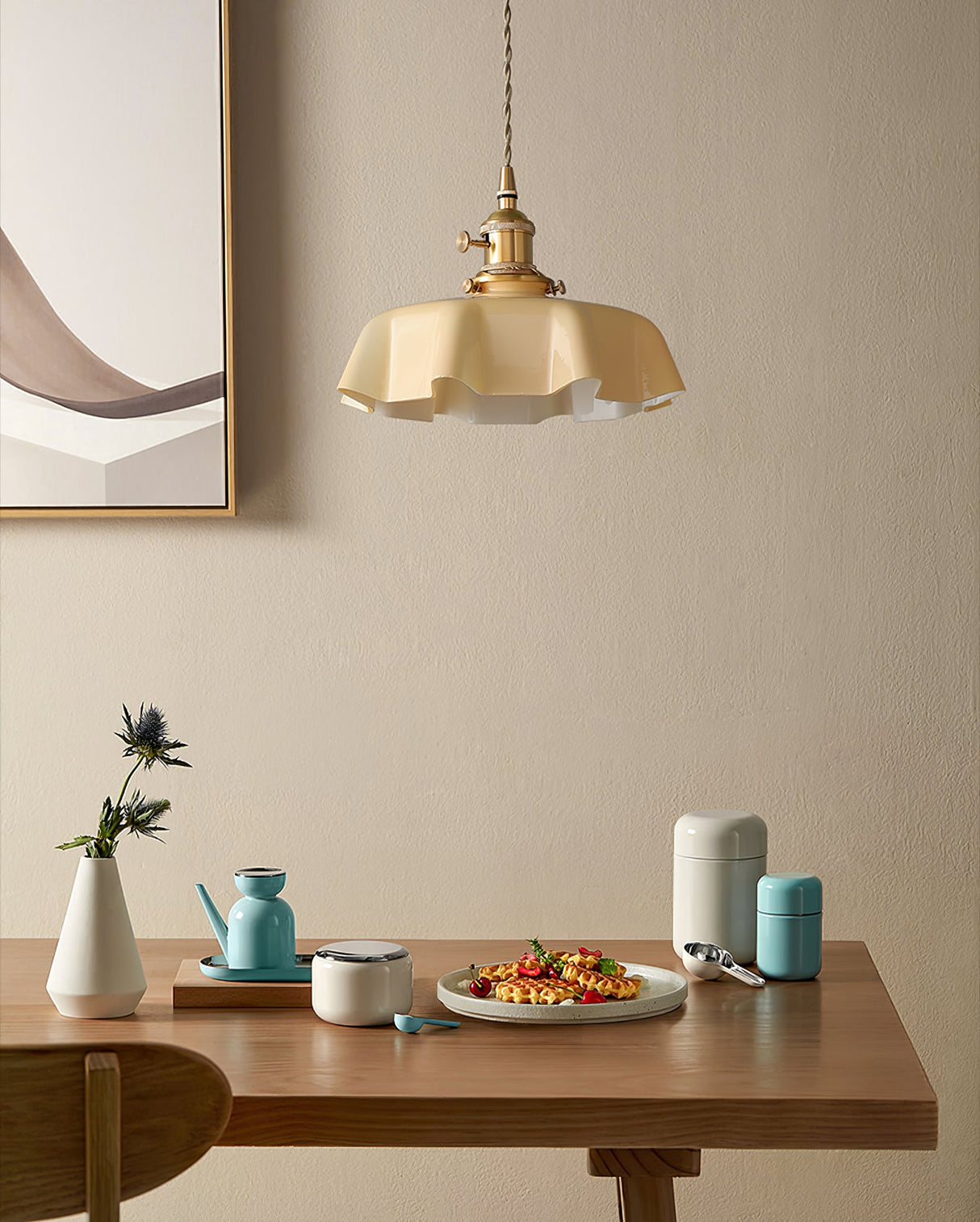 Mint Green French Pendant Lamp