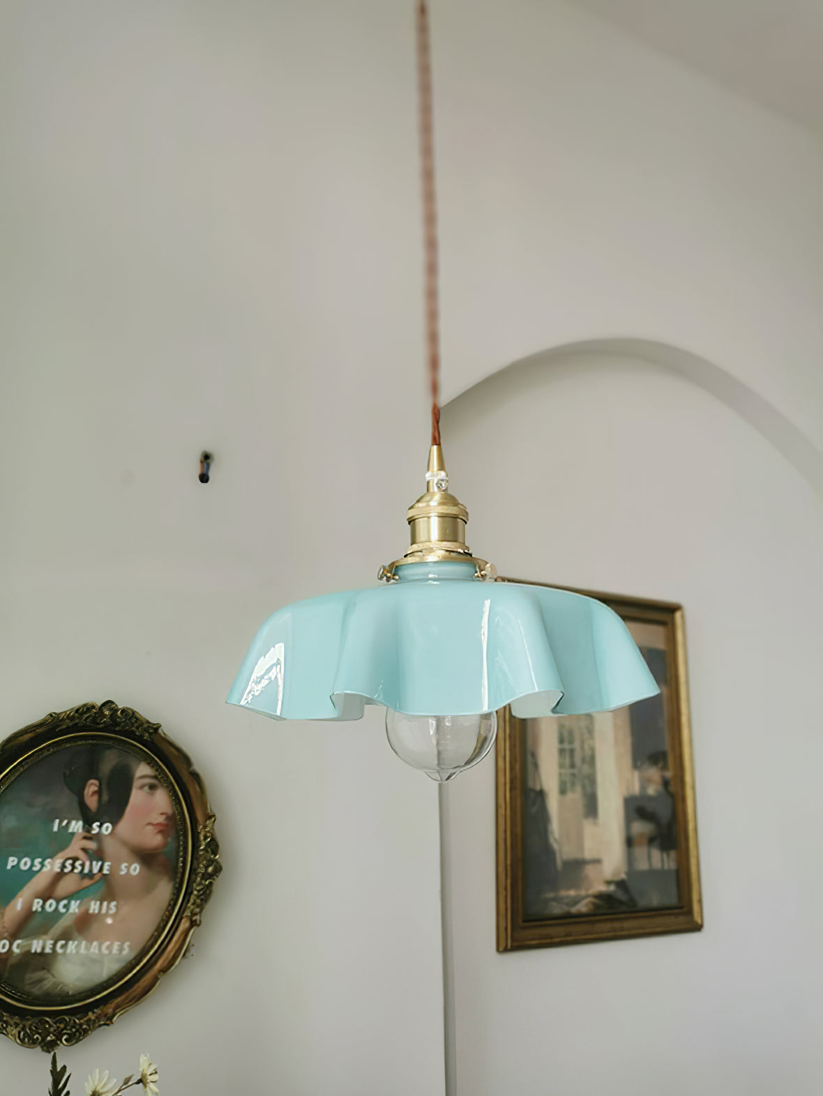 Mint Green French Pendant Lamp