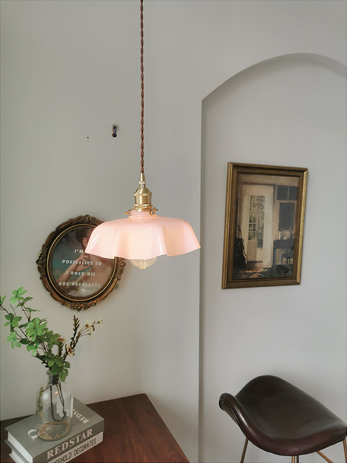 Mint Green French Pendant Lamp