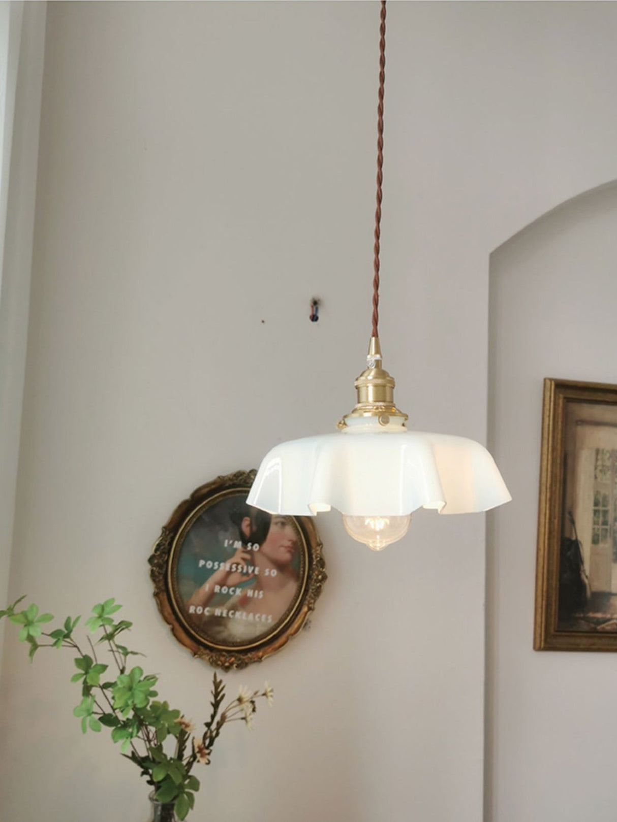 Mint Green French Pendant Lamp