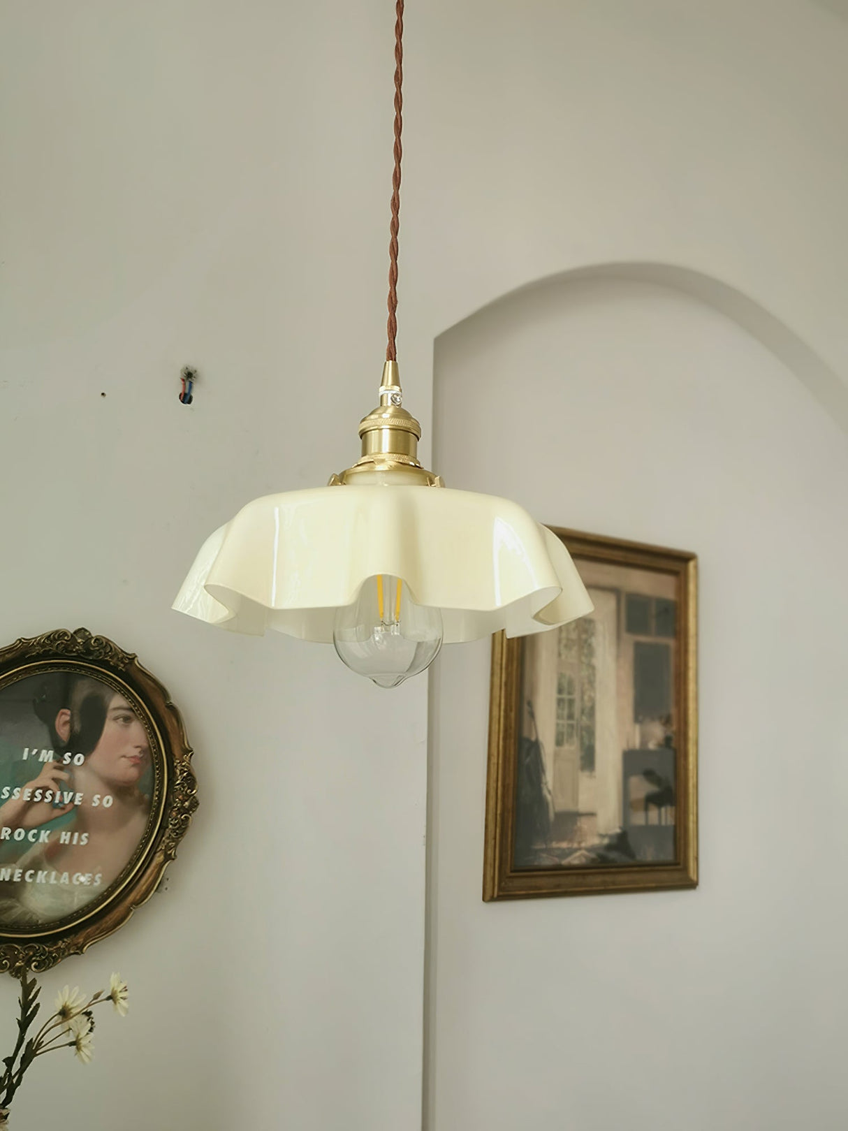 Mint Green French Pendant Lamp