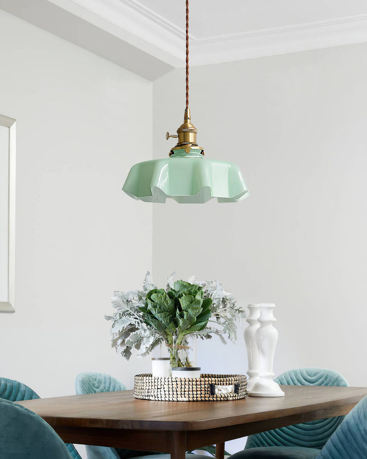 Mint Green French Pendant Lamp