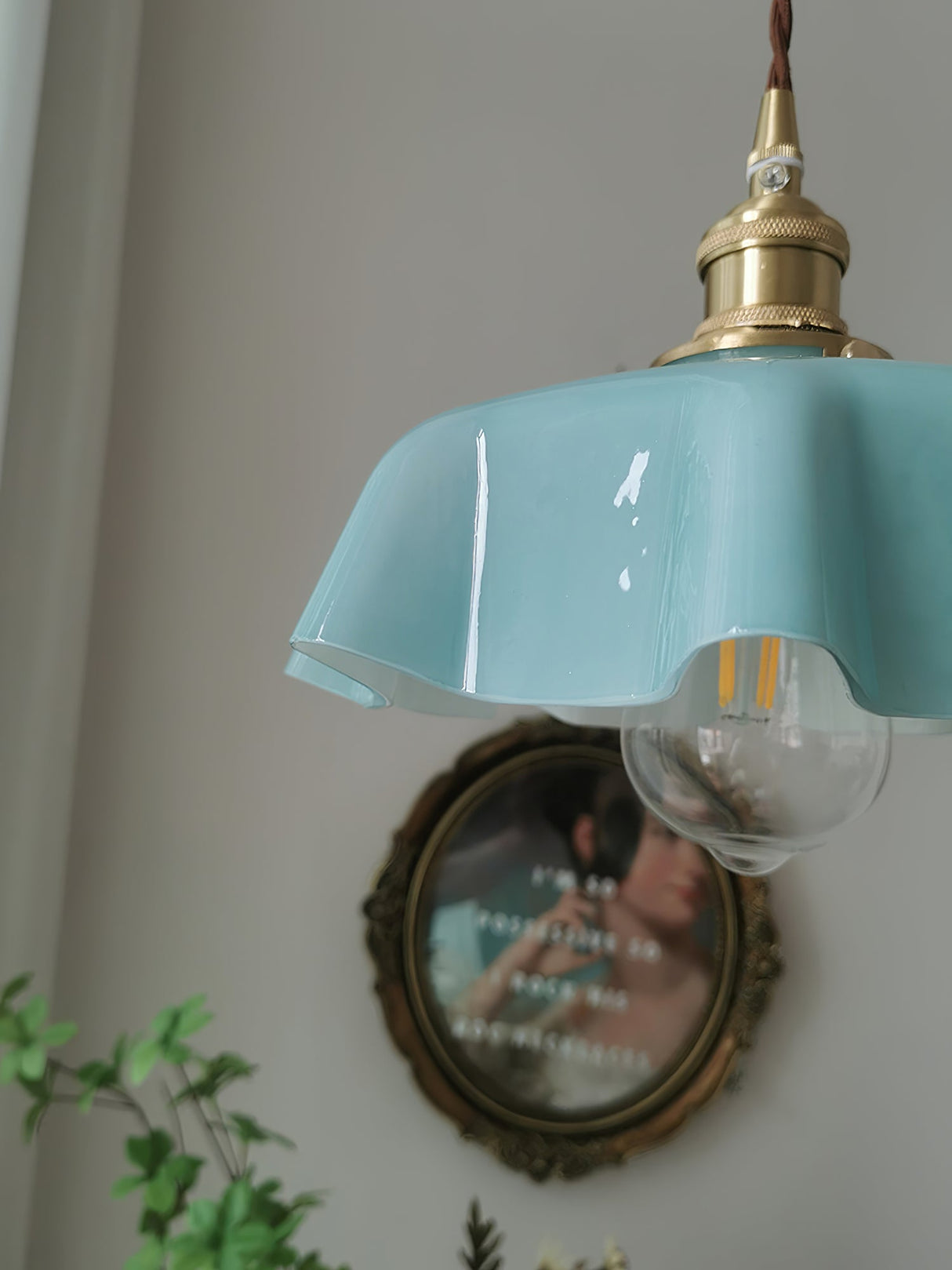 Mint Green French Pendant Lamp
