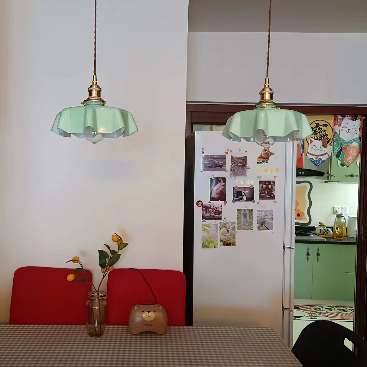 Mint Green French Pendant Lamp