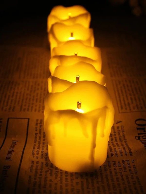 Candle Shaped Design Light 12pcs