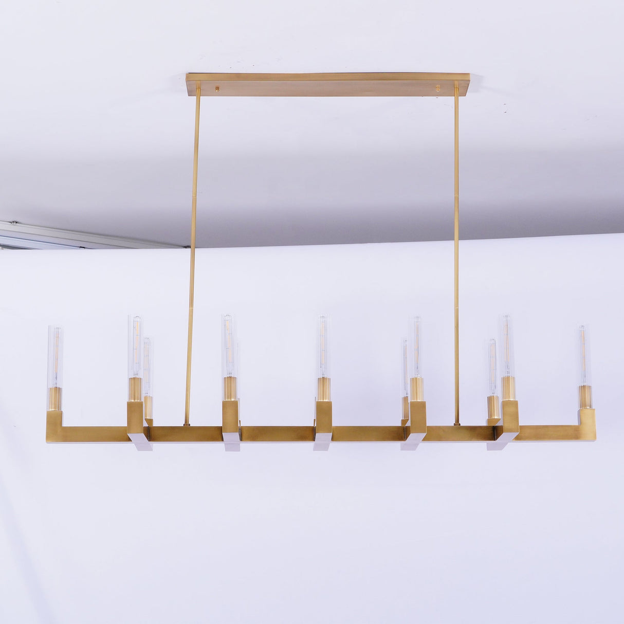 Brass Linear Chandeliers