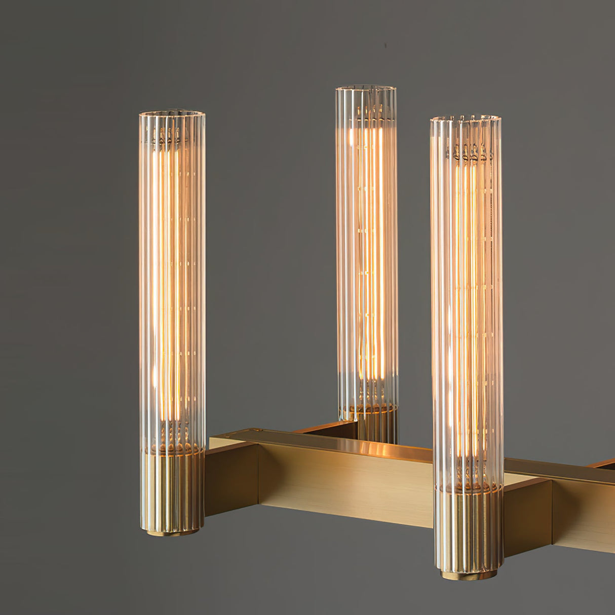 Brass Linear Chandeliers