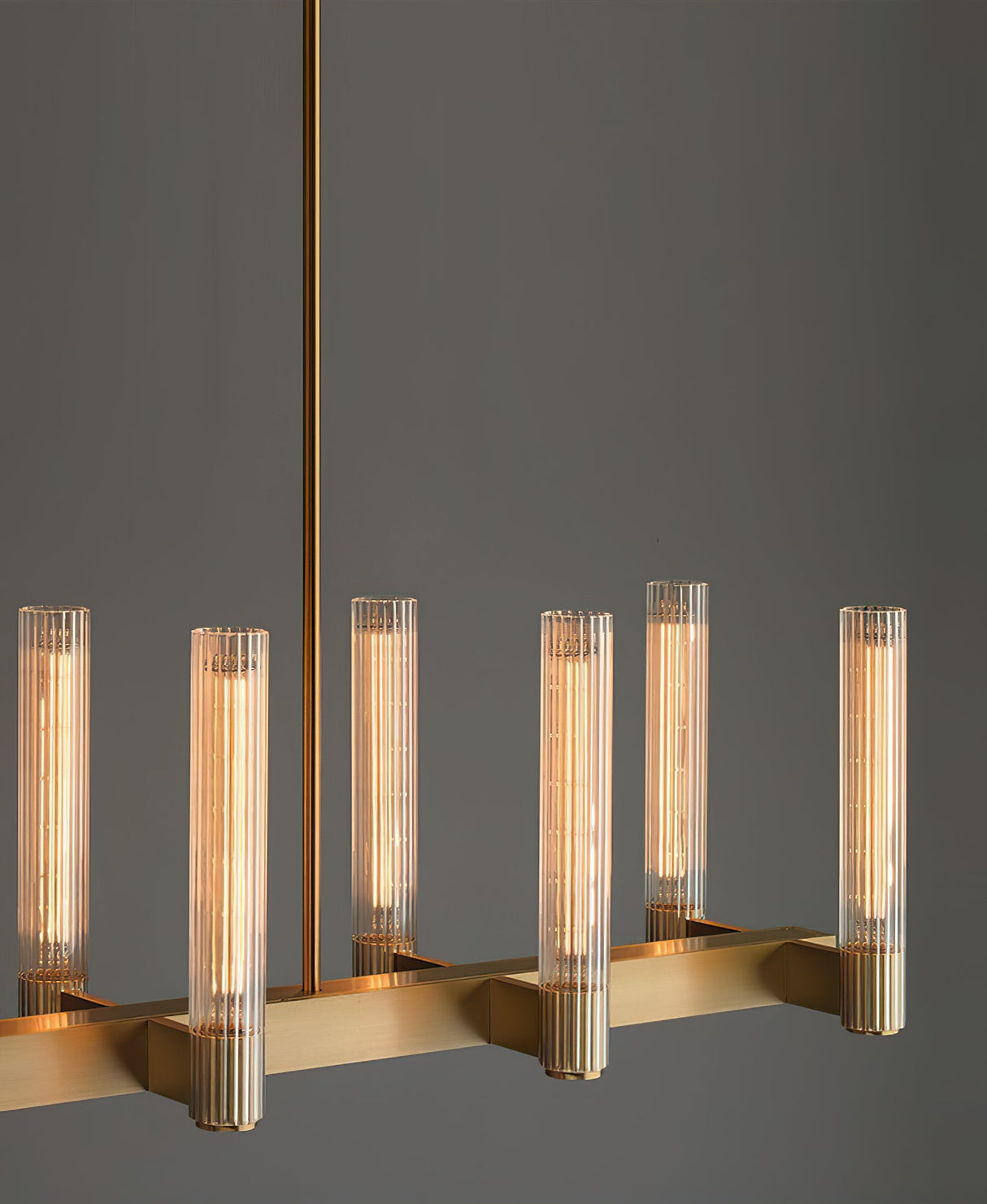 Brass Linear Chandeliers