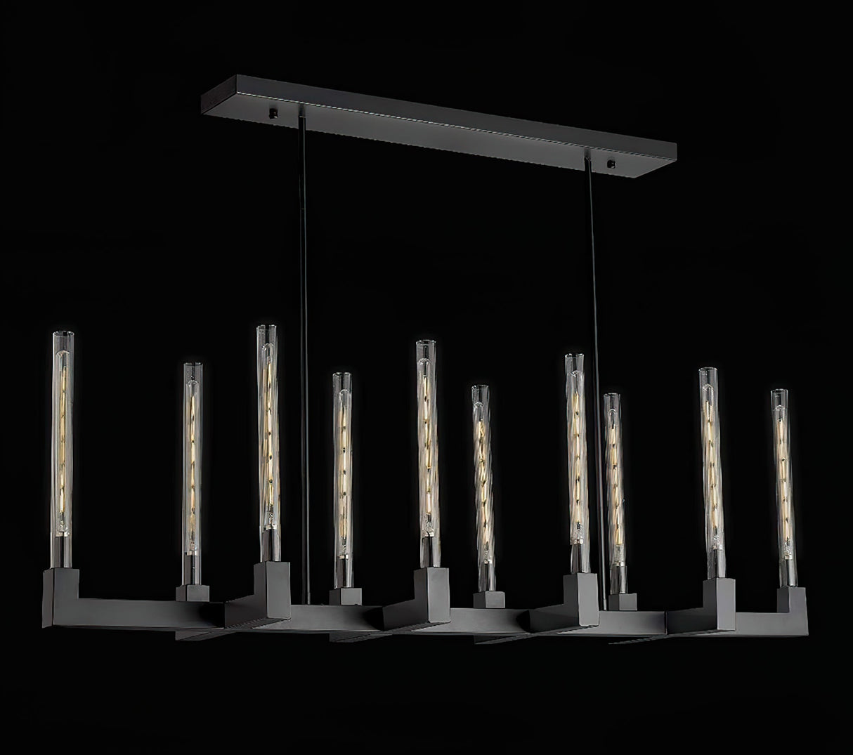 Brass Linear Chandeliers