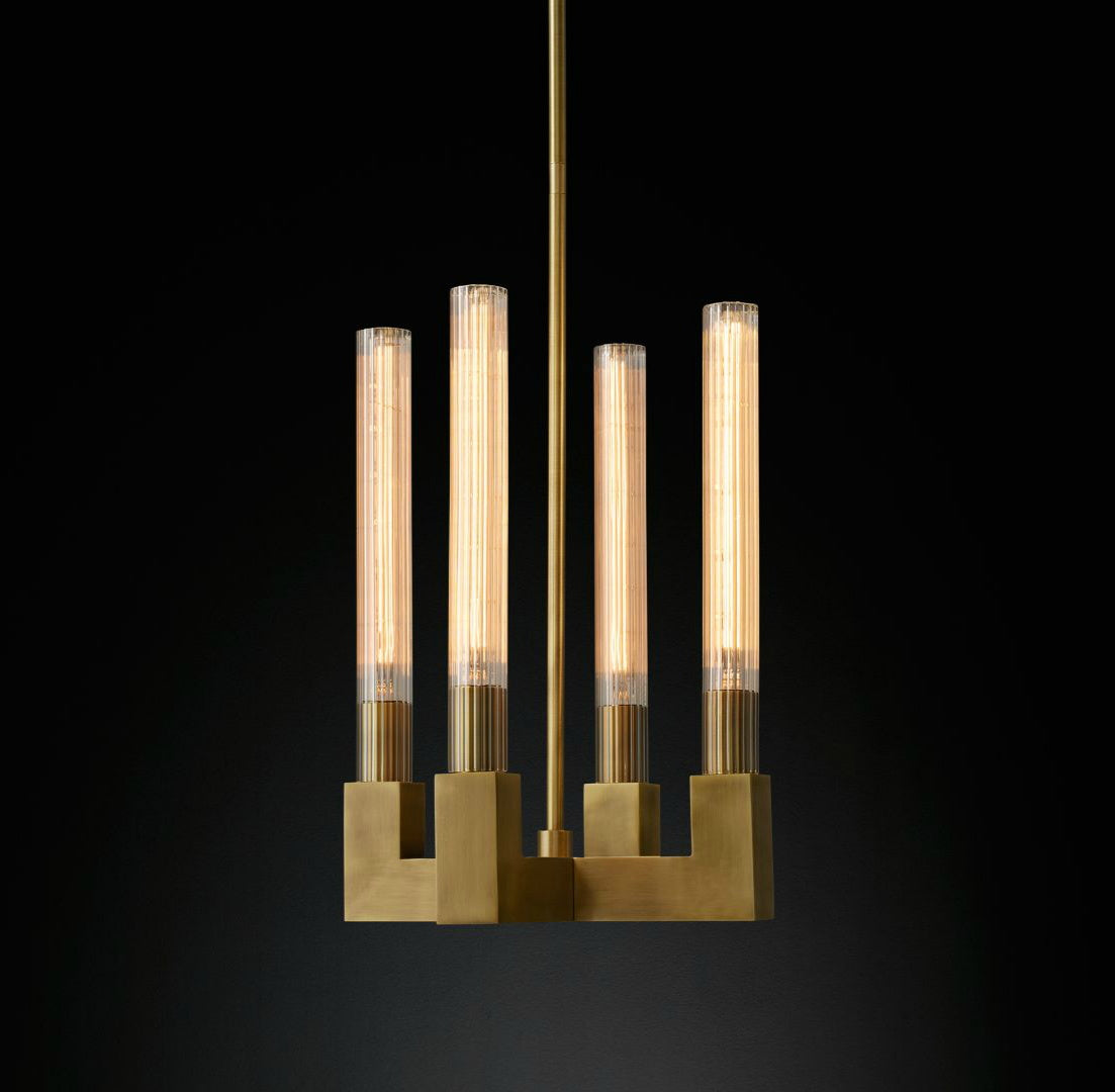 Brass Linear Chandeliers