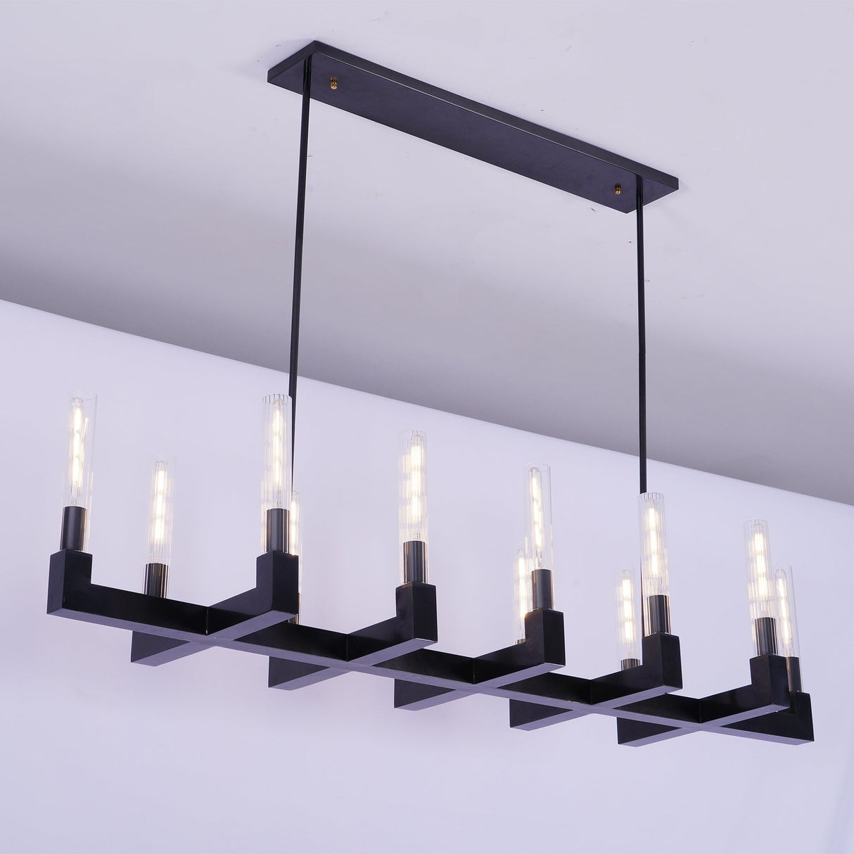 Brass Linear Chandeliers