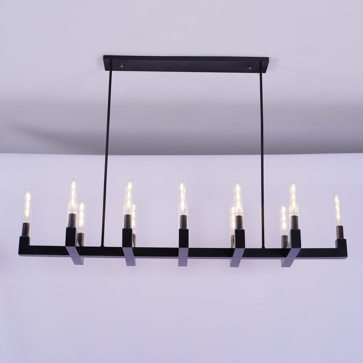 Brass Linear Chandeliers