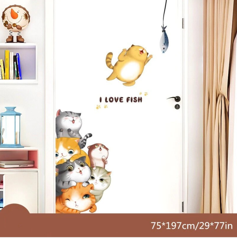 Cat Stickers Wall Decals