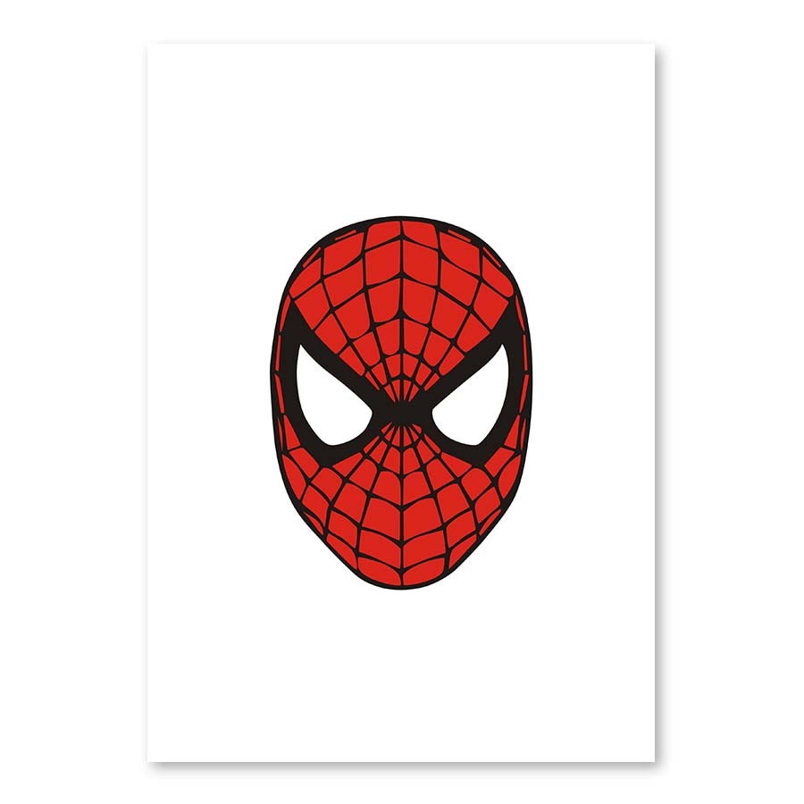 Kids Cartoon Superhero Batman Superman Wall Art Poster Print