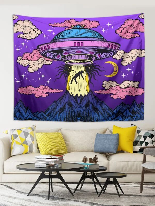 Cartoon Graphic Tapestry