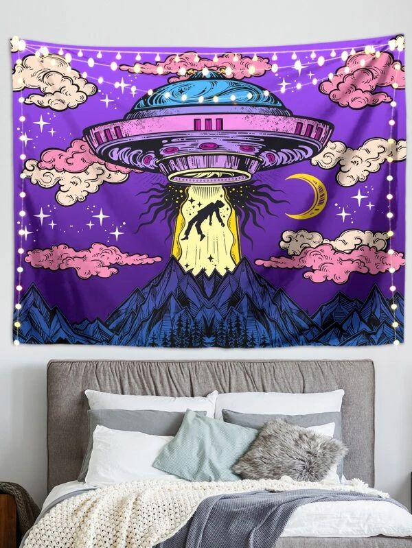 Cartoon Graphic Tapestry