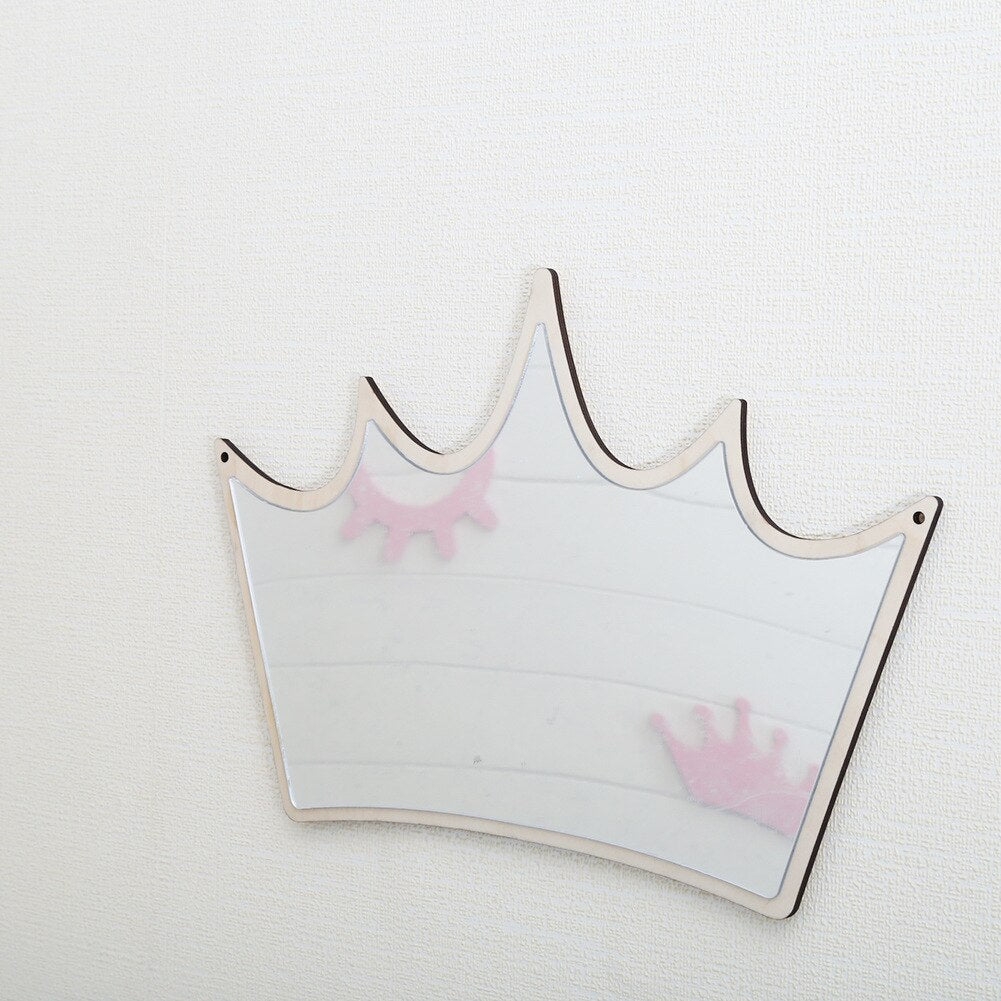 Children Decorative Mirror Baby Room Rabbit Bowknot Wall Frame Creative Home Art Decoration