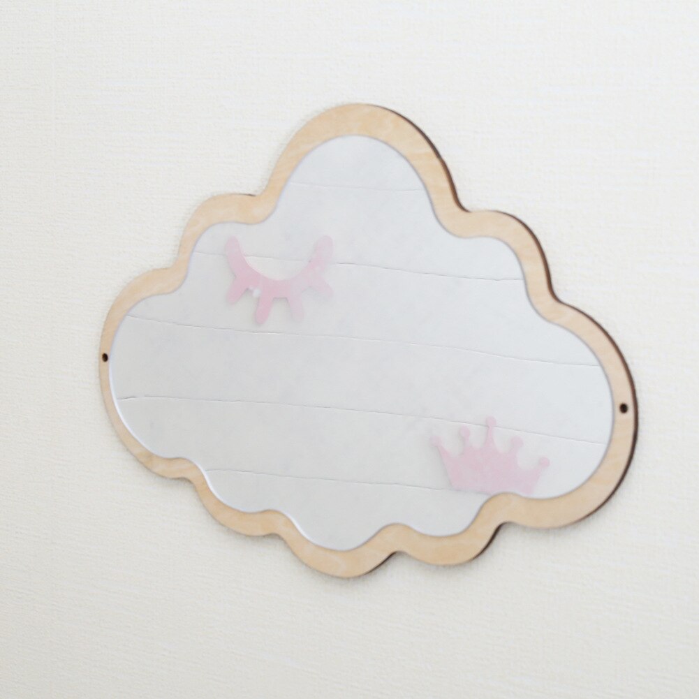 Children Decorative Mirror Baby Room Rabbit Bowknot Wall Frame Creative Home Art Decoration