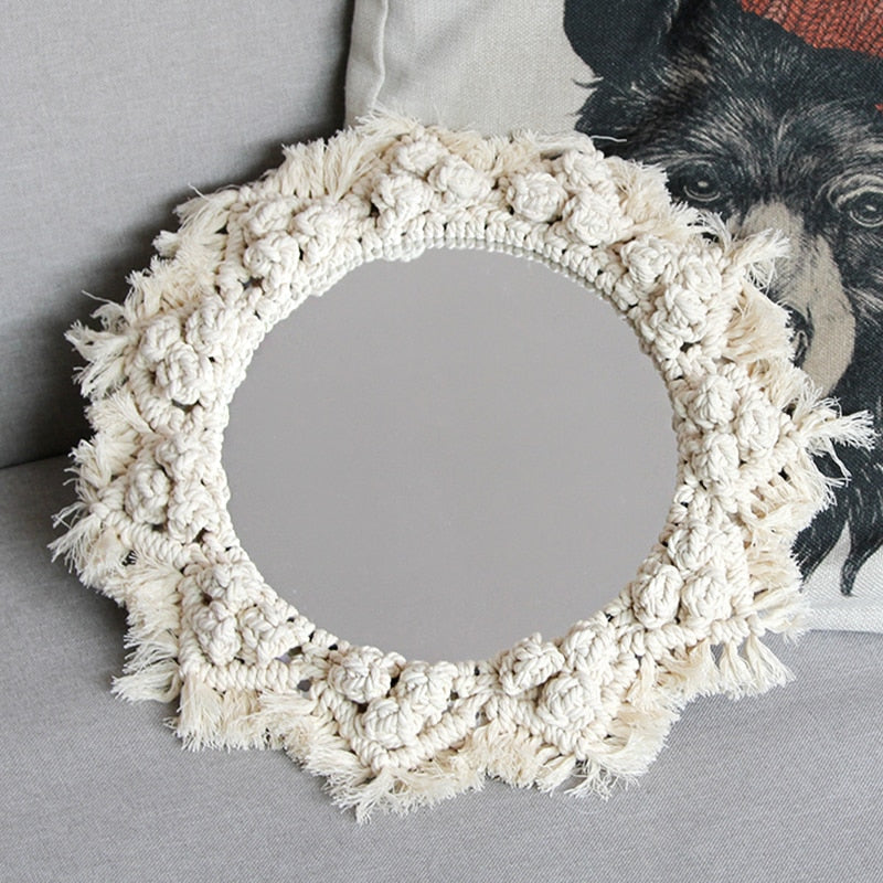 Children Decorative Mirror Baby Room Rabbit Bowknot Wall Frame Creative Home Art Decoration