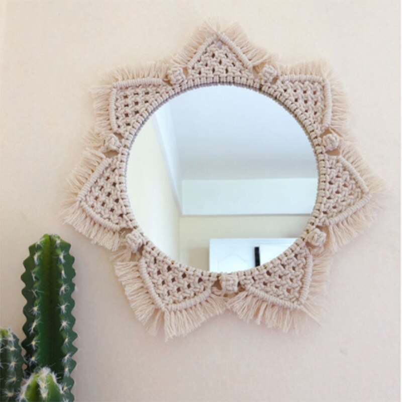 Children Decorative Mirror Baby Room Rabbit Bowknot Wall Frame Creative Home Art Decoration