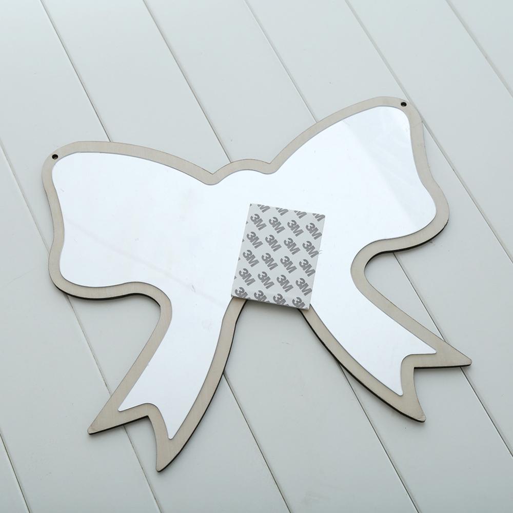 Children Decorative Mirror Baby Room Rabbit Bowknot Wall Frame Creative Home Art Decoration