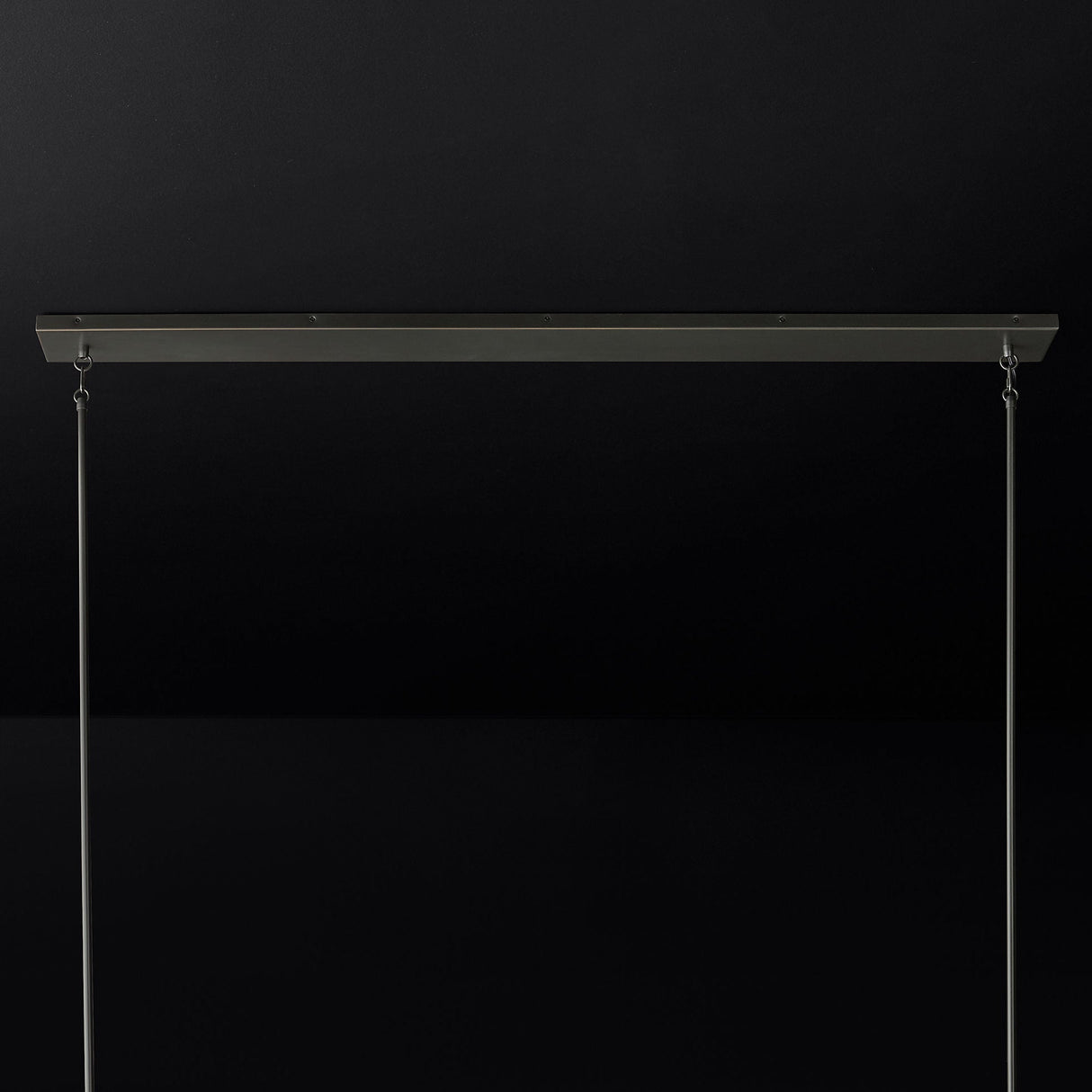 Clear Glass Linear Chandelier