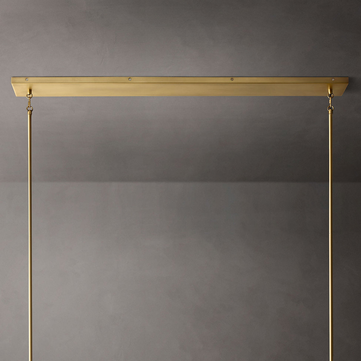 Clear Glass Linear Chandelier