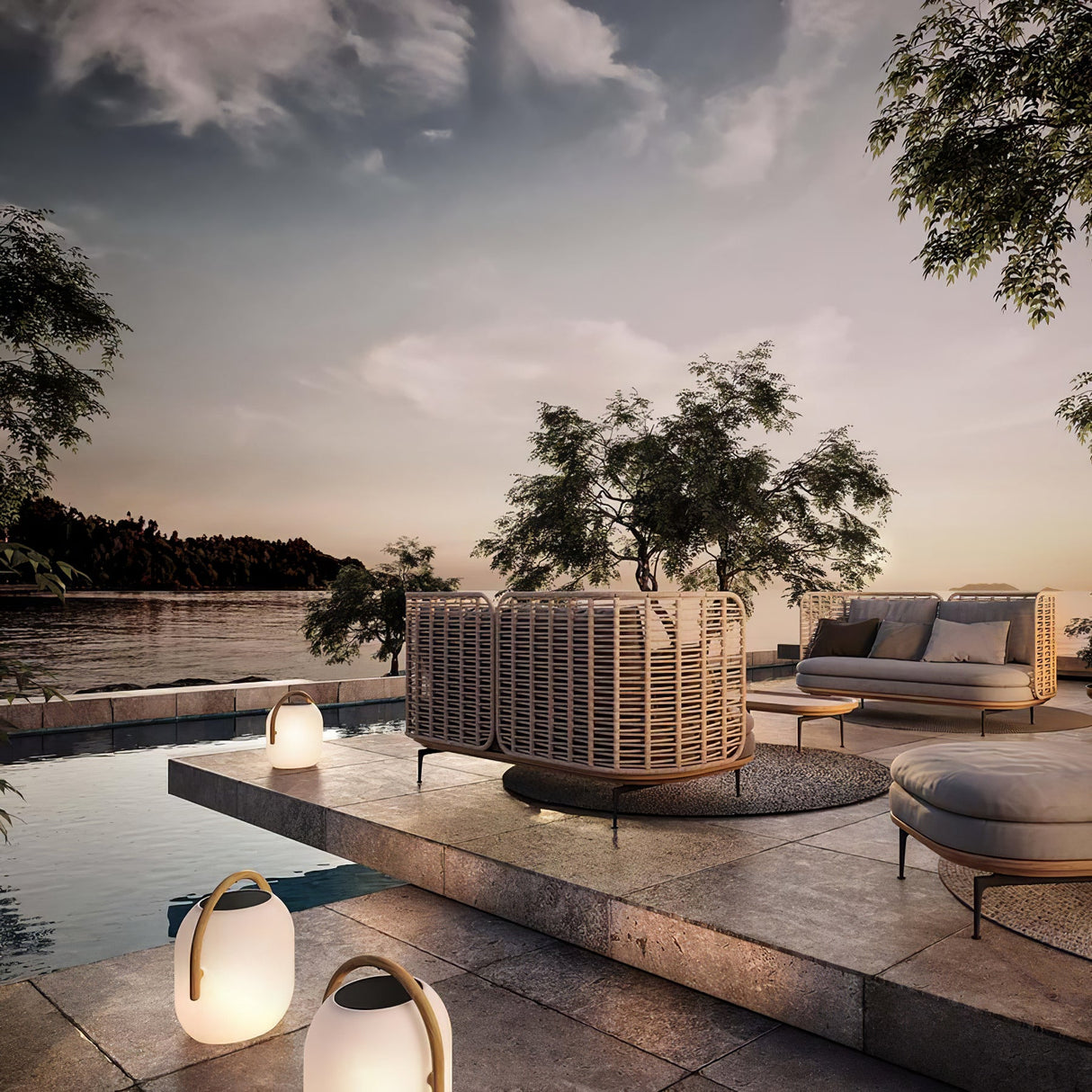 Cocoon Outdoor Table Lamp