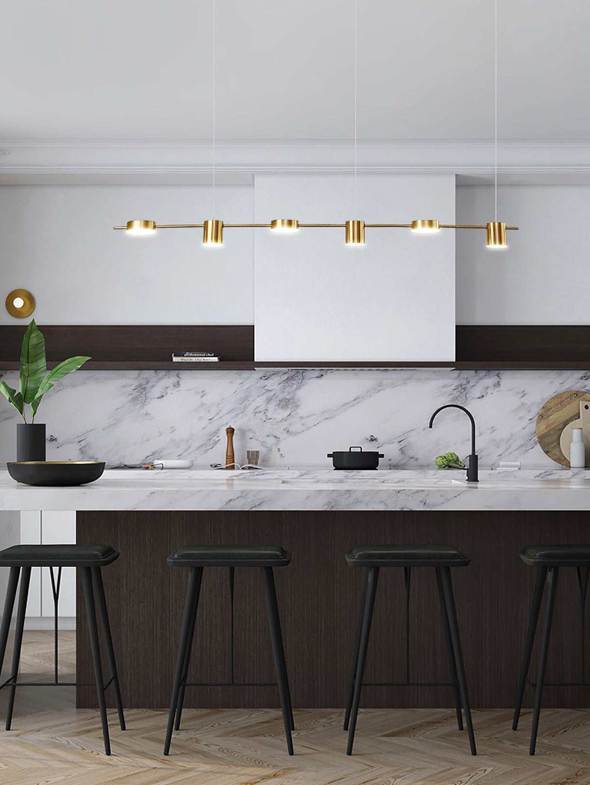 Counterpoint LED Linear Chandelier