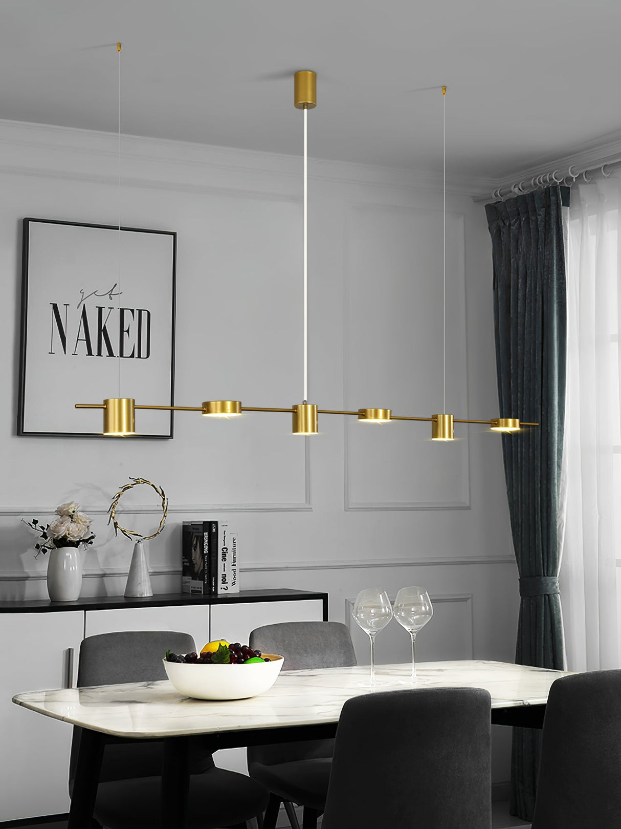 Counterpoint LED Linear Chandelier