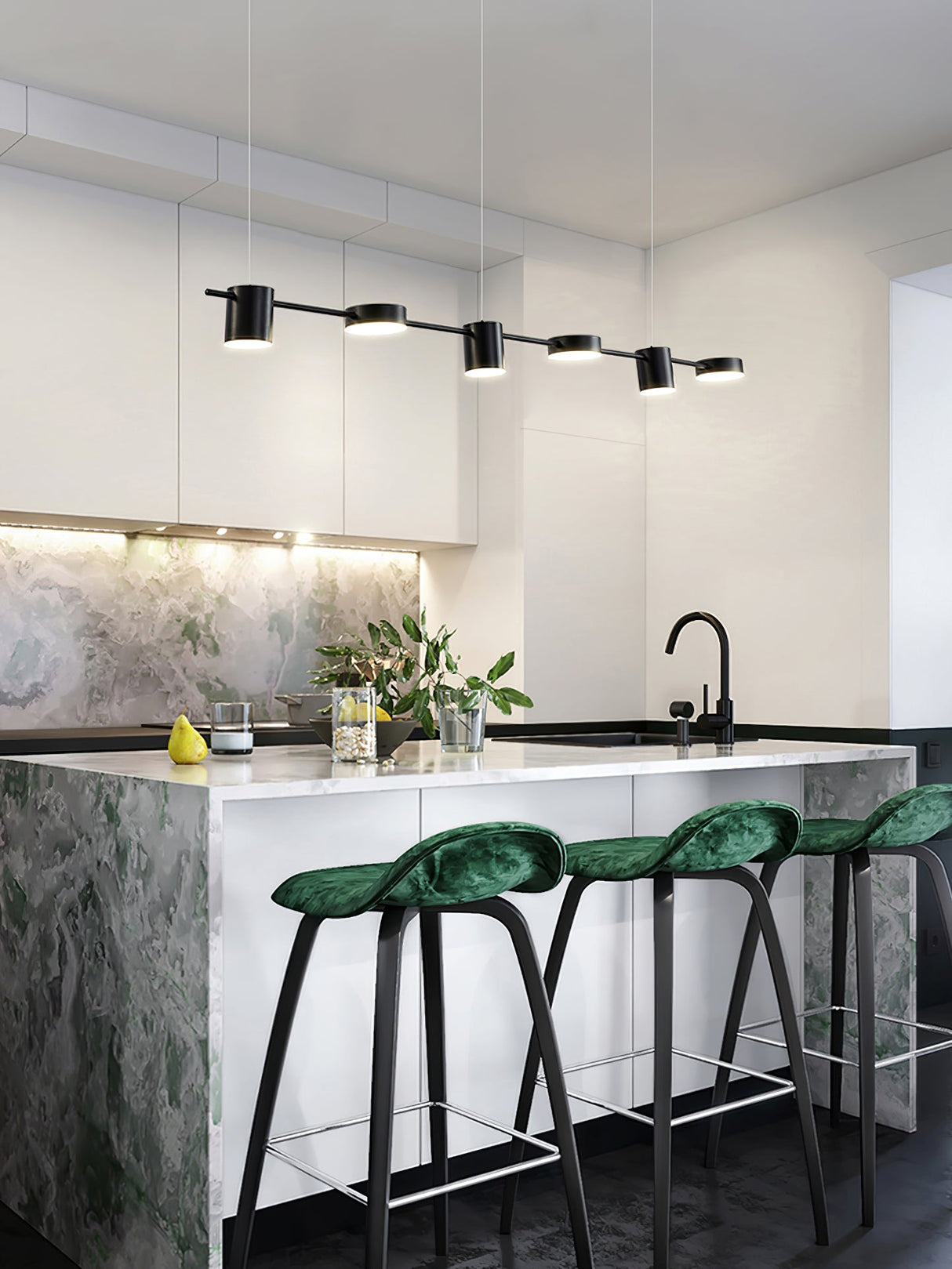 Counterpoint LED Linear Chandelier