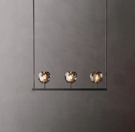 Crystal Ball Linear Chandelier