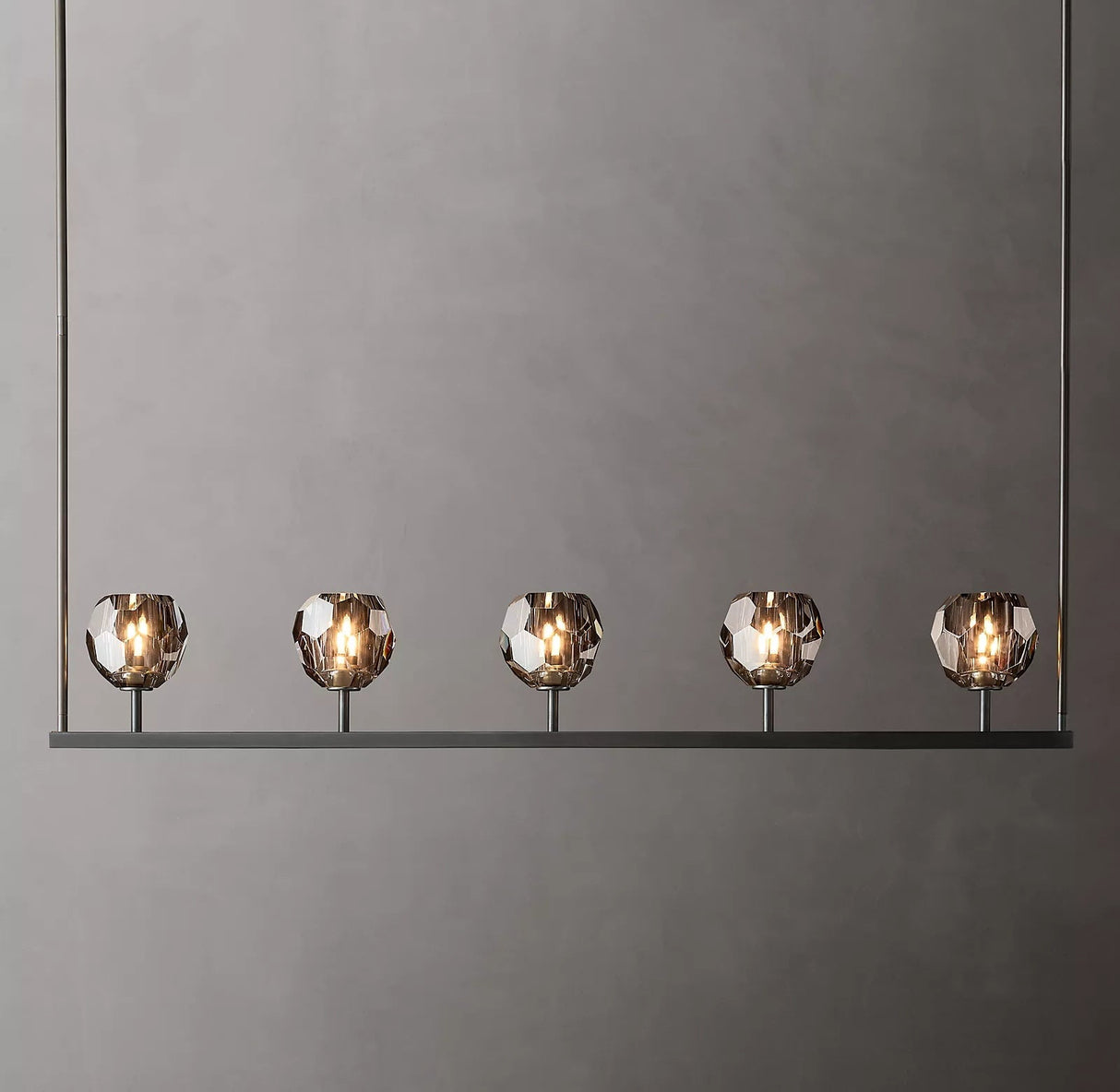 Crystal Ball Linear Chandelier