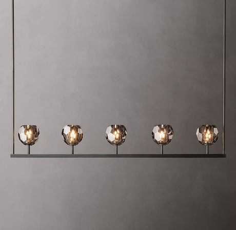 Crystal Ball Linear Chandelier