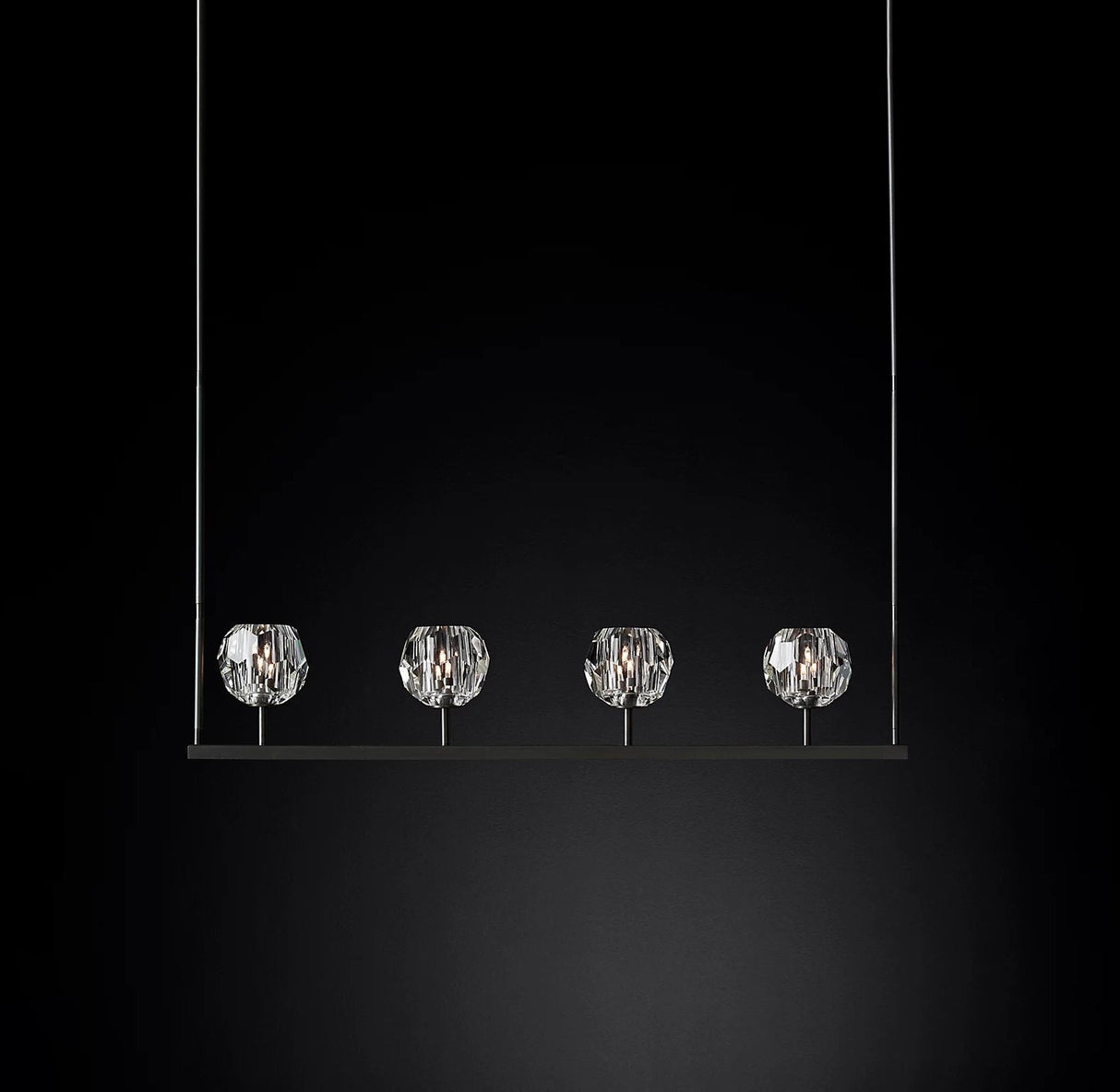 Crystal Ball Linear Chandelier