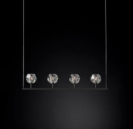 Crystal Ball Linear Chandelier