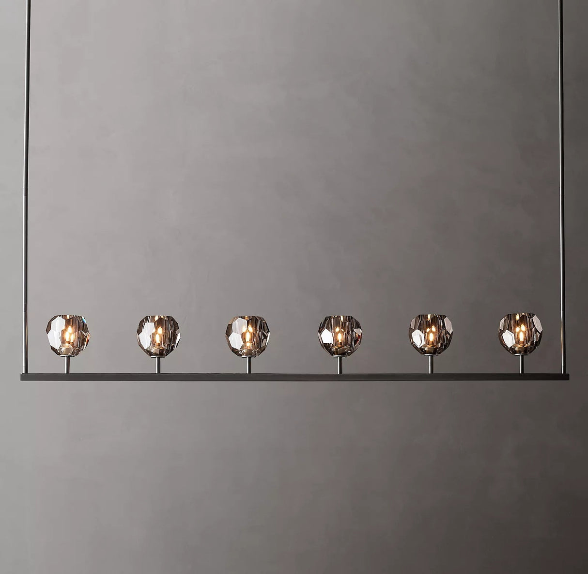 Crystal Ball Linear Chandelier