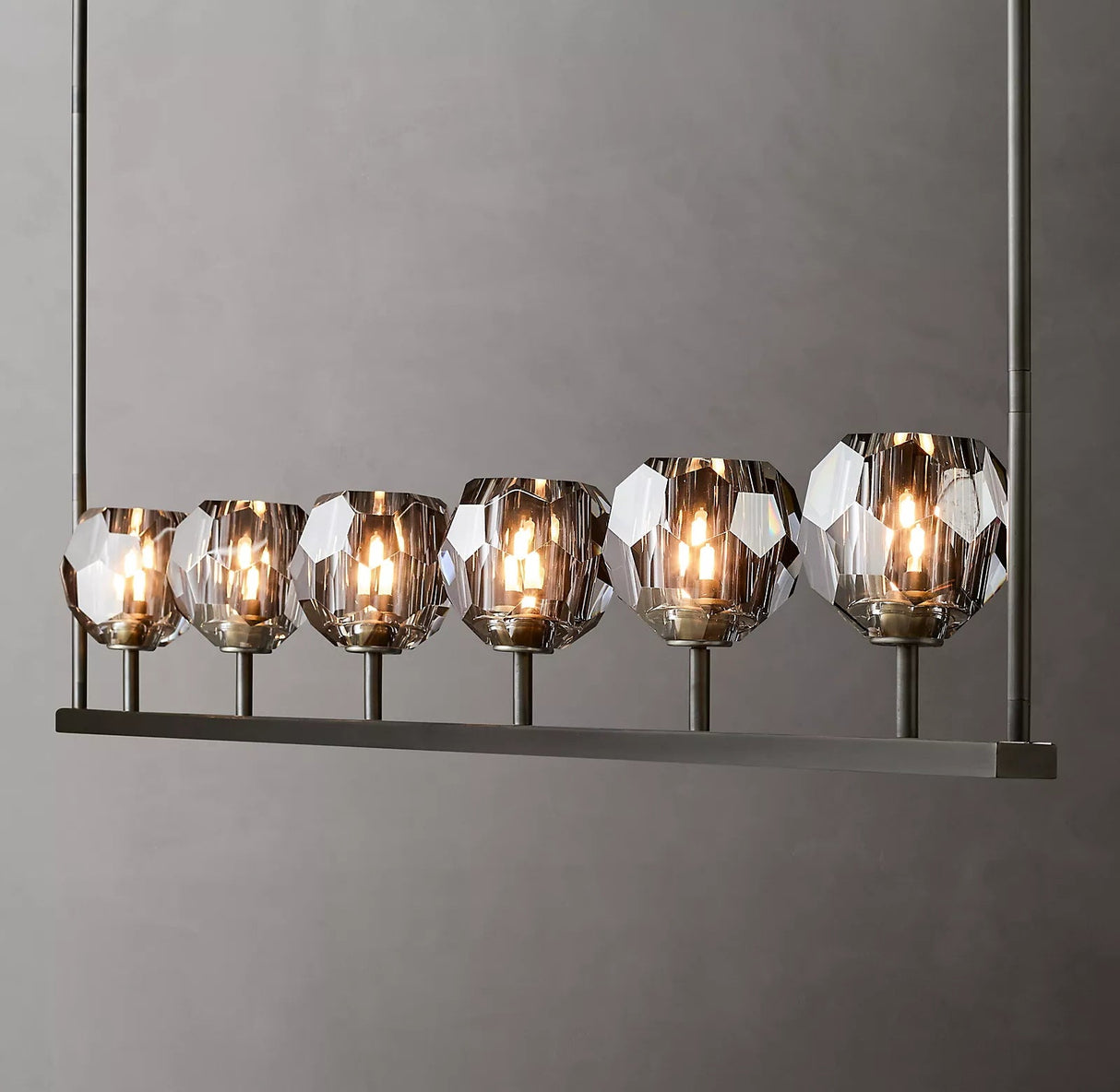 Crystal Ball Linear Chandeliers