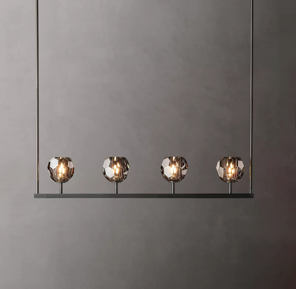 Crystal Ball Linear Chandelier