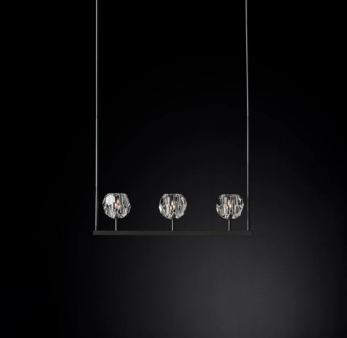 Crystal Ball Linear Chandelier