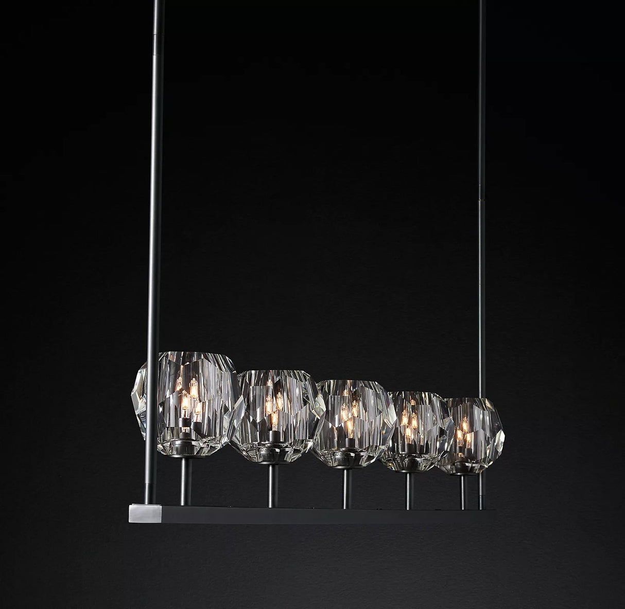 Crystal Ball Linear Chandeliers