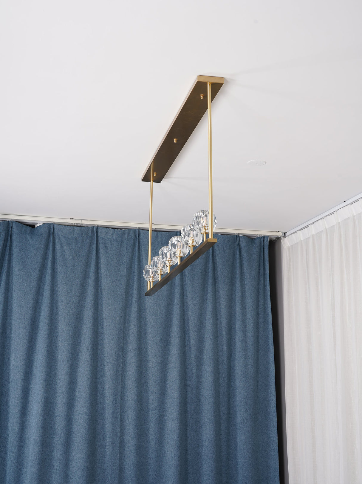 Crystal Ball Linear Chandeliers