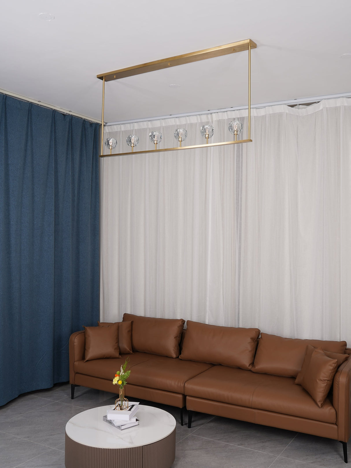 Crystal Ball Linear Chandeliers