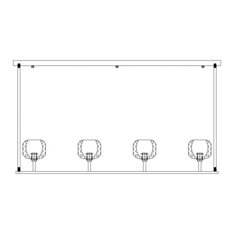 Crystal Ball Linear Chandeliers