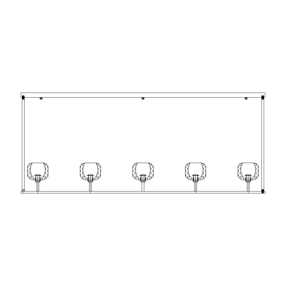 Crystal Ball Linear Chandeliers